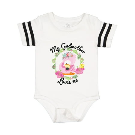 Inktastic Baby Flamingo My Godmother Loves Me in Flower Wreath Gift Baby Boy or Baby Girl Bodysuit
Inktastic Baby Flamingo My Godmother Loves Me in Flower Wreath Gift Baby Boy or Baby Girl Bodysuit