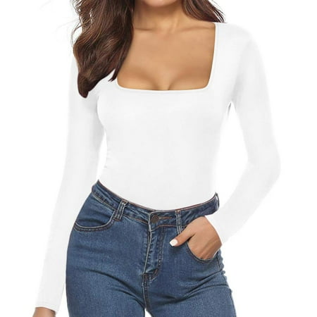SEMIMAY Women s Low-Neck Jumpsuit Set Long Sleeve Solid Tops Bodysuit Jumpsuit Long Sleeve Short Romper Sets
SEMIMAY Women s Low-Neck Jumpsuit Set Long Sleeve Solid Tops Bodysuit Jumpsuit Long Sleeve Short Romper Sets