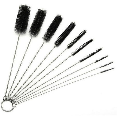 Sufanic 10Pcs Bottle Cleaning Brushes Tube Brush Nylon Bottle Pipe Cleaner Set