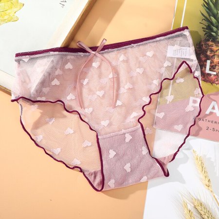 QWZNDZGRAIJOLEN Women s Love Lace Mid-waist Panties Sexy Thin Breathable Underpants Soft See-through Sexy Panties Bow Cute Underwear
QWZNDZGRAIJOLEN Women s Love Lace Mid-waist Panties Sexy Thin Breathable Underpants Soft See-through Sexy Panties Bow Cute Underwear
