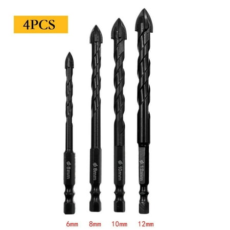 BUYISI Multifunctional Triangle Drill Bit Glass Ceramic Vitrified Brick Full Tile Wall 4pcs
BUYISI Multifunctional Triangle Drill Bit Glass Ceramic Vitrified Brick Full Tile Wall 4pcs