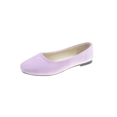 Eloshman Ladies Walking Shoe Square Toe Casual Shoes Slip On Flats Dance Lightweight Comfort Ballet Flat Fashion Moccasins Light Purple 9
Eloshman Ladies Walking Shoe Square Toe Casual Shoes Slip On Flats Dance Lightweight Comfort Ballet Flat Fashion Moccasins Light Purple 9