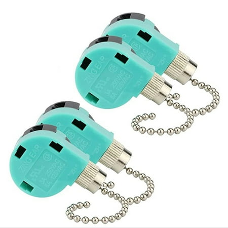 4Pcs Ceiling Fan Switch Ear ZE-268S6 3 Speed 4 Wire Speed Control Pull Chain Cord Appliances Switch Parts (Silver)
4Pcs Ceiling Fan Switch Ear ZE-268S6 3 Speed 4 Wire Speed Control Pull Chain Cord Appliances Switch Parts (Silver)