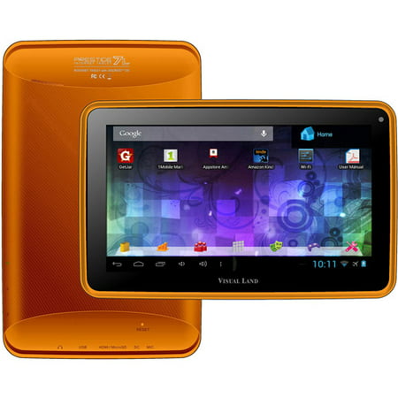 Refurbished Visual Land Prestige ME-107-L-8GB-ORG 7-Inch Tablet with 8GB Memory (Orange)