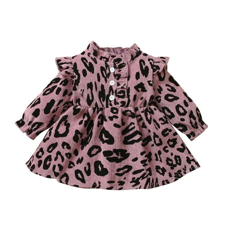 Rovga Dresses For Girls Toddler Kids Girls Fashionable Long Sleeves Leopard Printed Princess Dress Beautiful Clothing
Rovga Dresses For Girls Toddler Kids Girls Fashionable Long Sleeves Leopard Printed Princess Dress Beautiful Clothing