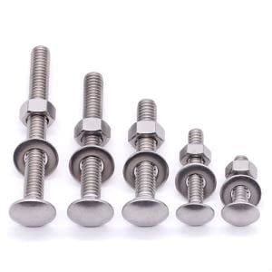 5/16-18 x 3-1/2 Stainless Steel Carriage Bolts with Hex Nuts and Flat Washers 304 Stainless Steel 18-8 Square Neck Bolts and Nuts Washers Full Thread Coarse Thread 8 Sets
5/16-18 x 3-1/2 Stainless Steel Carriage Bolts with Hex Nuts and Flat Washers 304 Stainless Steel 18-8 Square Neck Bolts and Nuts Washers Full Thread Coarse Thread 8 Sets