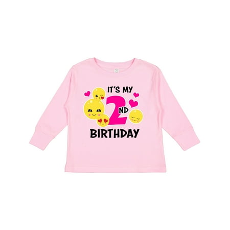Inktastic Its My 2nd Birthday with Smiling Emoticons Gift Toddler Toddler Girl Long Sleeve T-Shirt
Inktastic Its My 2nd Birthday with Smiling Emoticons Gift Toddler Toddler Girl Long Sleeve T-Shirt