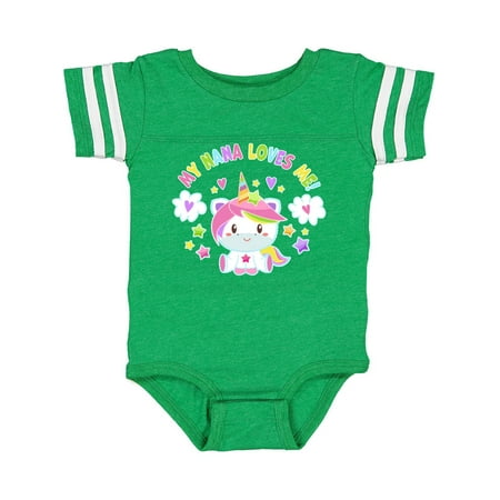 Inktastic My Nana Loves Me with Cute Rainbow Unicorn Gift Baby Boy or Baby Girl Bodysuit
Inktastic My Nana Loves Me with Cute Rainbow Unicorn Gift Baby Boy or Baby Girl Bodysuit