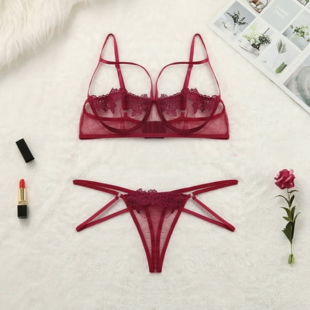 Fatuov Womens Lingerie Sets New Women s Lace Hollow Openwork Sexy Perspective Women Underwear Set On Clearance
Fatuov Womens Lingerie Sets New Women s Lace Hollow Openwork Sexy Perspective Women Underwear Set On Clearance