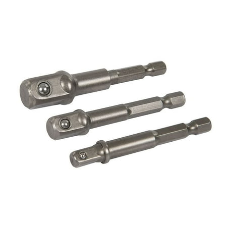 Silverline - Socket Driver Set 3pce - 1/4 3/8 & 1/2