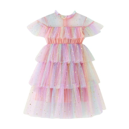 Infant Girls Dress Butterfly Star Moon Princess Rainbow Tie Dye Dance Party Ruffle Trim Toddler Cute Cartoon Soft Spring Summer Casual Fashion Dresses Kids Clothes
Infant Girls Dress Butterfly Star Moon Princess Rainbow Tie Dye Dance Party Ruffle Trim Toddler Cute Cartoon Soft Spring Summer Casual Fashion Dresses Kids Clothes