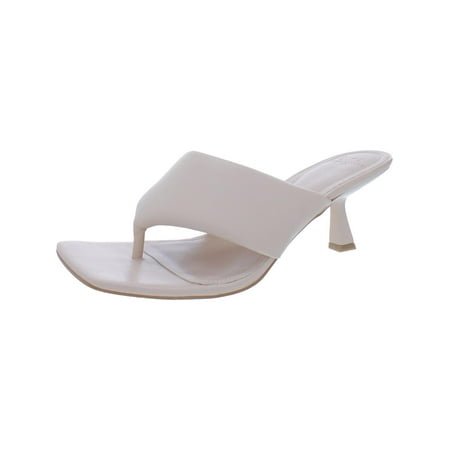Marc Fisher LTD Womens Cici Leather Thong Heels
