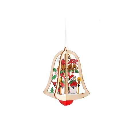 TANGNADE Home Decoration Christmas Tree Small Pendant Wooden Five-pointed Star Bell Christmas Decorations B
TANGNADE Home Decoration Christmas Tree Small Pendant Wooden Five-pointed Star Bell Christmas Decorations B