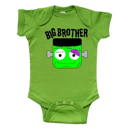 Inktastic Big Brother Halloween Green Monster Gift Baby Boy Bodysuit