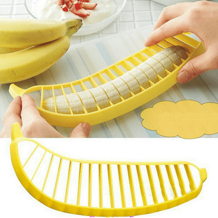 Banana Slicer Cutter Fruit Salad Maker Chopper Practical Kitchen Tools:0JCAUWL