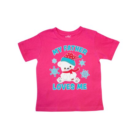 Inktastic Polar Bear My Father Loves Me in Santa Hat with Snowflakes Gift Toddler Boy or Toddler Girl T-Shirt
Inktastic Polar Bear My Father Loves Me in Santa Hat with Snowflakes Gift Toddler Boy or Toddler Girl T-Shirt