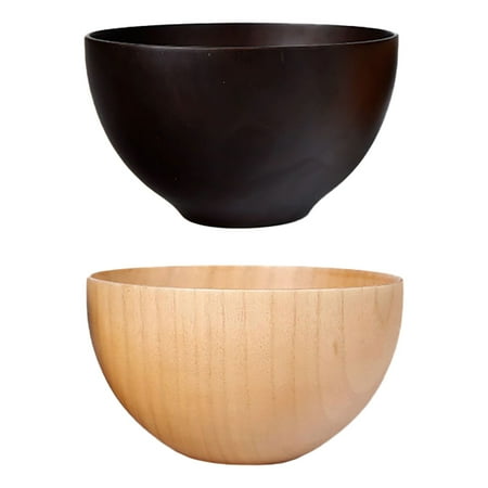 2Pcs Flat Bottom Wood Rice Food Bowls Fashion Soup Bowls Kitchen Food Containers
2Pcs Flat Bottom Wood Rice Food Bowls Fashion Soup Bowls Kitchen Food Containers