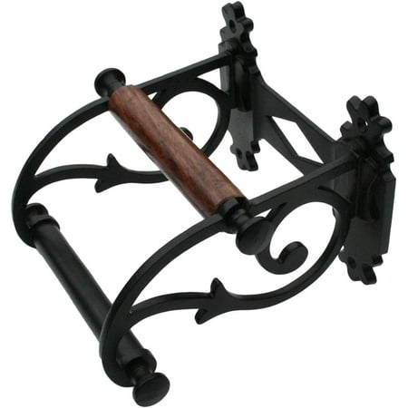 Stand Wall Mount 6.5 In.Black Aluminum Roll With Mounting Hardware