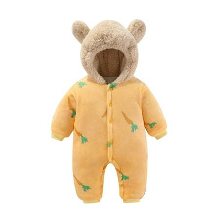 Jumpsuit Baby Boy Unisex Clothing Baby Clothes Boy Girl Thick Snowsuit Winter Warm Coats Cow Prints Hooded Romper Jumpsuit(Yellow 0-3 Months)
Jumpsuit Baby Boy Unisex Clothing Baby Clothes Boy Girl Thick Snowsuit Winter Warm Coats Cow Prints Hooded Romper Jumpsuit(Yellow 0-3 Months)