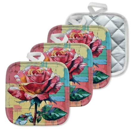 4 Pack Pot Holders Kitchen Essential Potholder Set Ose Against A Color Block Background Painting
4 Pack Pot Holders Kitchen Essential Potholder Set Ose Against A Color Block Background Painting
