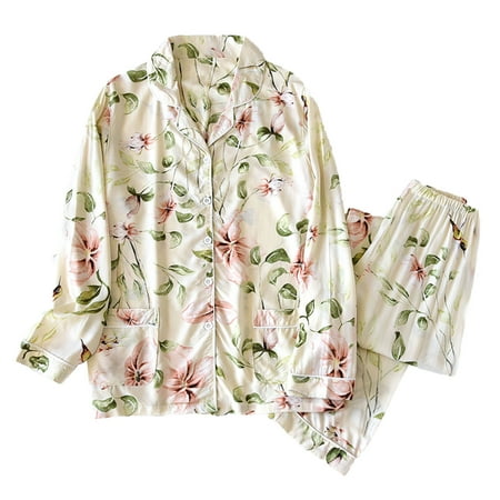 Dadaria Silk Pajamas for Women 2 Pieces Women Pajamas Sets Cotton Pyjama Women Pajamas Sleepwear Sets Spring Summer Homewear Beige L Women
Dadaria Silk Pajamas for Women 2 Pieces Women Pajamas Sets Cotton Pyjama Women Pajamas Sleepwear Sets Spring Summer Homewear Beige L Women