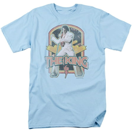 Elvis Presley - Distressed King - Short Sleeve Shirt - XXX-Large