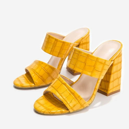 LnjYIGJ Women s Slippers Women s New Summer Fashion High Heels Thick Heel Sandals And Slippers 
LnjYIGJ Women s Slippers Women s New Summer Fashion High Heels Thick Heel Sandals And Slippers