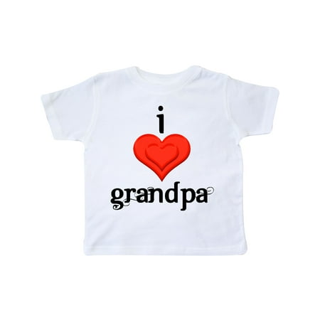 Inktastic I love Grandpa Gift Toddler Boy or Toddler Girl T-Shirt