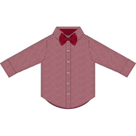 Creative Knitwear Infant and Toddler Long Sleeve Button Down Dress Shirt- Crimson Gingham- Sizes 12M - 4T
Creative Knitwear Infant and Toddler Long Sleeve Button Down Dress Shirt- Crimson Gingham- Sizes 12M - 4T