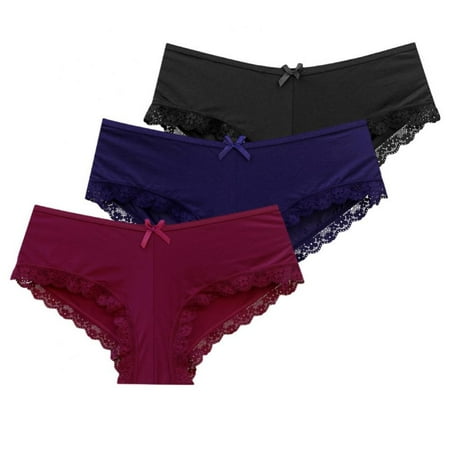 Xmarks Lace Trim Hipster Panties for Women - Ladies Lace Bikini Panties Soft Stretch Hipster Breathable Briefs XS-2XL(3-Packs)
Xmarks Lace Trim Hipster Panties for Women - Ladies Lace Bikini Panties Soft Stretch Hipster Breathable Briefs XS-2XL(3-Packs)