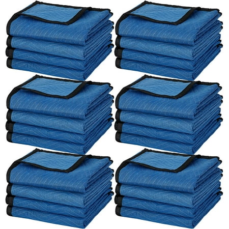24 Moving Blankets - Deluxe Pro - 80 x 72 Inches (35 lb/dz) for Protecting Furniture Professional Quilted Shipping Furniture Pads Navy Bule and Black
24 Moving Blankets - Deluxe Pro - 80 x 72 Inches (35 lb/dz) for Protecting Furniture Professional Quilted Shipping Furniture Pads Navy Bule and Black