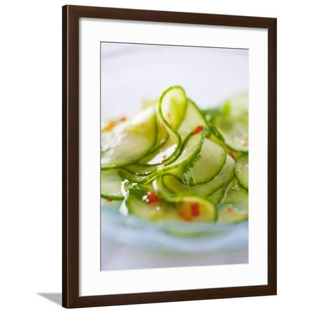 Cucumber Salad with a Chilli Dressing (Thailand) Framed Print Wall Art