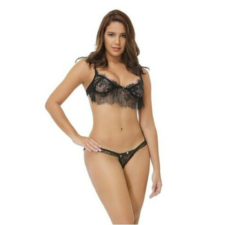 RPVATI Women Sexy Eyelash Lace 2 Piece Lingerie Push Up Bra and Panty Set Cutout Underwire
RPVATI Women Sexy Eyelash Lace 2 Piece Lingerie Push Up Bra and Panty Set Cutout Underwire