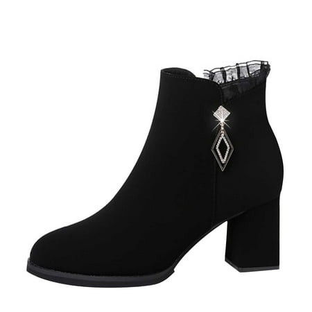 hopeusnice Women s Ankle Boots Suede Block Heel Chunky Heel Zipper Booties Diamond Decoration Fashion Comfortable Winter Shoes Black 37
hopeusnice Women s Ankle Boots Suede Block Heel Chunky Heel Zipper Booties Diamond Decoration Fashion Comfortable Winter Shoes Black 37