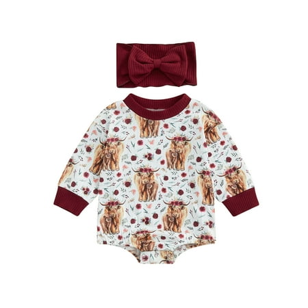 Infant Baby Girl Fall Clothes Animal Printed Long Sleeve Sweatshirt Romper with Headband 2PCS Outfits
Infant Baby Girl Fall Clothes Animal Printed Long Sleeve Sweatshirt Romper with Headband 2PCS Outfits