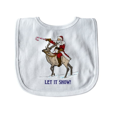 Inktastic Let it Snow Santa Riding Reindeer with Candy Cane Gift Baby Boy or Baby Girl Bib
Inktastic Let it Snow Santa Riding Reindeer with Candy Cane Gift Baby Boy or Baby Girl Bib