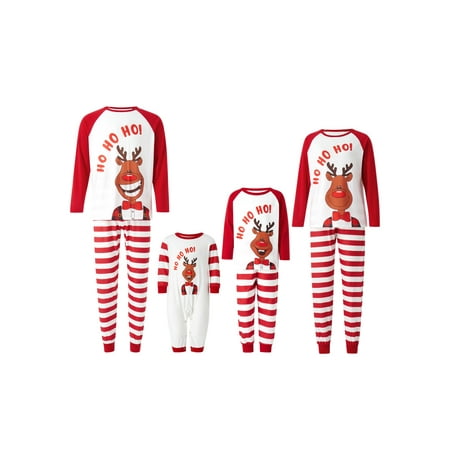 Cathery Christmas Family Matching Pajamas Set Adult Kids Baby Elk Printed Tops+Striped Pants Sleepwear Nightwear Set
Cathery Christmas Family Matching Pajamas Set Adult Kids Baby Elk Printed Tops+Striped Pants Sleepwear Nightwear Set