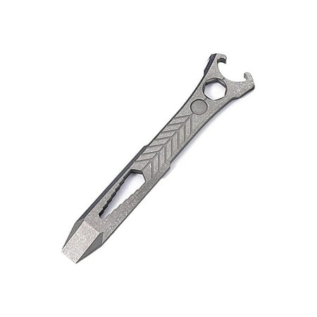 Titanium Alloy Crowbar Bottle Opener Hexagon Wrench Outdoor Survival Tools