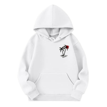 Girls Sweatshirt Sports Casual Coconut Tree Print Solid Color Pocket Suitable Hoodies for Teen Girls
Girls Sweatshirt Sports Casual Coconut Tree Print Solid Color Pocket Suitable Hoodies for Teen Girls