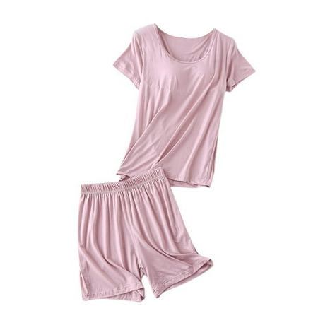 Homgro Women s Soft Shorts Pajama Set Summer Pajamas Short Sleeve Thin Fall Short Sleeve Lounge Lounge Set Pink1 X-Small
Homgro Women s Soft Shorts Pajama Set Summer Pajamas Short Sleeve Thin Fall Short Sleeve Lounge Lounge Set Pink1 X-Small