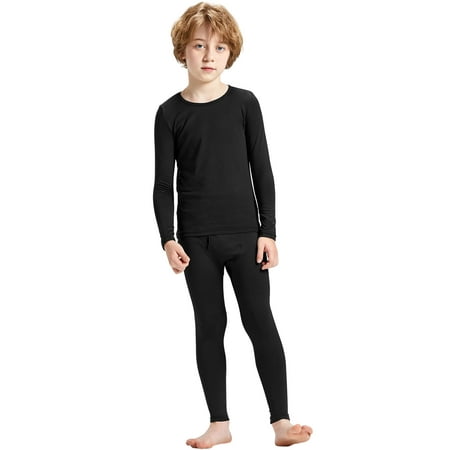 Thermal Underwear for Boys Thermal Long Johns Set with Shirt & Pants Fleece Lined Base Layer/Leggings/Bottoms Ski/Cooler Weather Black
Thermal Underwear for Boys Thermal Long Johns Set with Shirt & Pants Fleece Lined Base Layer/Leggings/Bottoms Ski/Cooler Weather Black