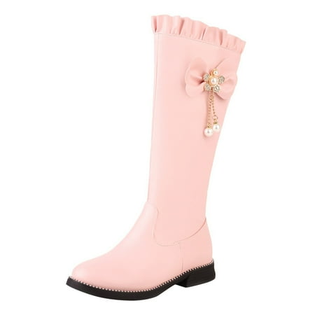 GHSOHS Knee High Boots for Women British Style Solid Leather Riding Boots Fashion Bow Pearl Pendant Slip on Side Zipper Long Boots 37
GHSOHS Knee High Boots for Women British Style Solid Leather Riding Boots Fashion Bow Pearl Pendant Slip on Side Zipper Long Boots 37