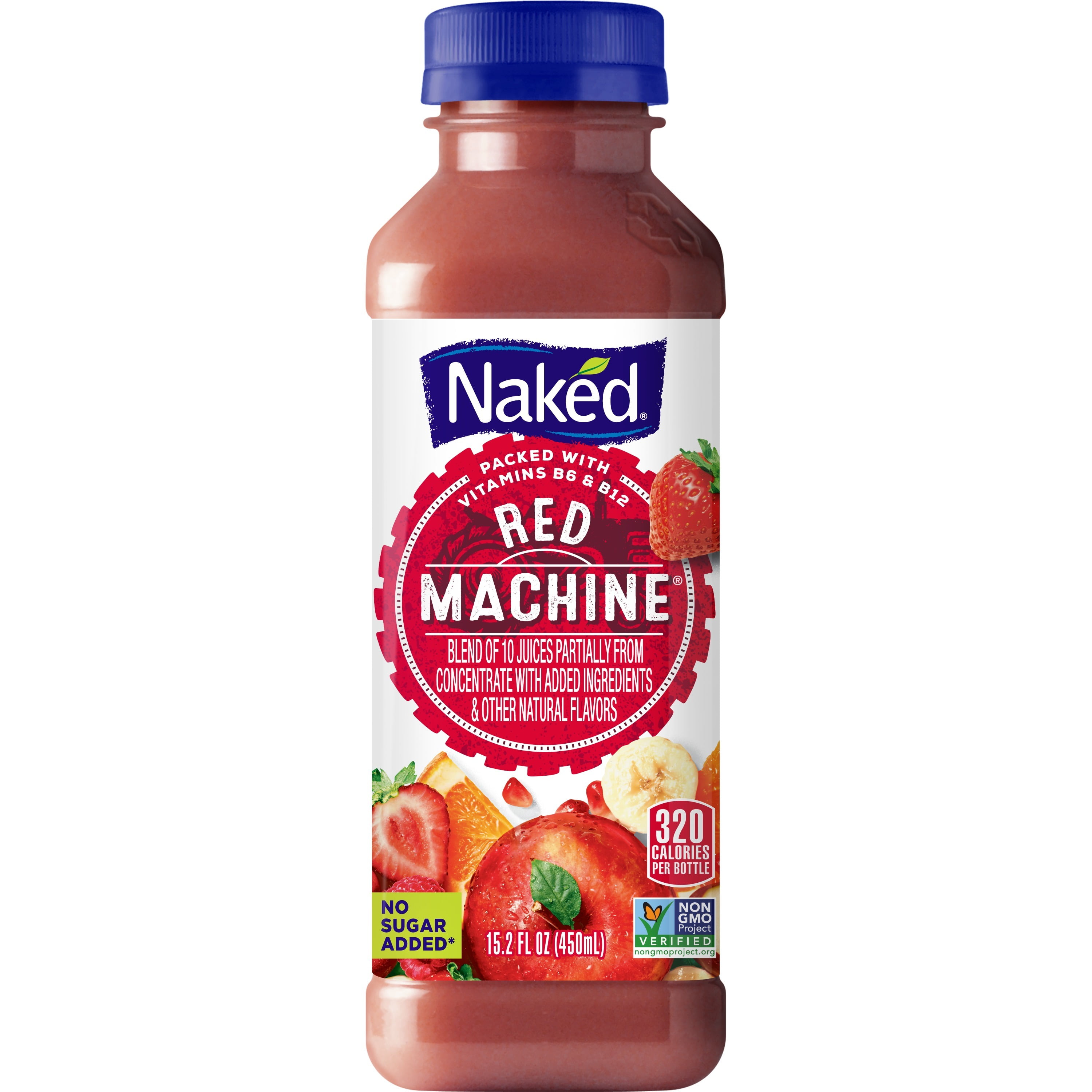 Naked Juice Boosted Smoothie Red Machine Oz Bottle Walmart