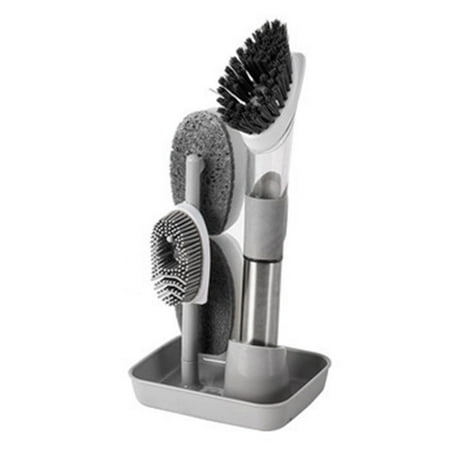 Long-Handled Cleaning Brushes Set Household Kitchen Oily Pot-Washing Brushes