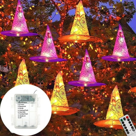 Tnobhg 6/8 Pcs Halloween Witch Hat Light Up Waterproof Witch Hat with Remote Control Outdoor Garden Yard Decoration for Halloween Parties Weddings
Tnobhg 6/8 Pcs Halloween Witch Hat Light Up Waterproof Witch Hat with Remote Control Outdoor Garden Yard Decoration for Halloween Parties Weddings