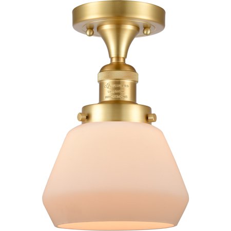Satin Gold Tone Semi Flush 7 Wide Steel/Cast Brass/Glass Medium Base LED 1 Light Fixture
Satin Gold Tone Semi Flush 7 Wide Steel/Cast Brass/Glass Medium Base LED 1 Light Fixture