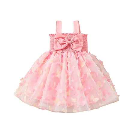 Baby Girls Butterfly Chiffon Dress Summer Casual Ruched Mesh Tulle Princess A-line Dress for Toddler Beach Party Wear(6-24Months)
Baby Girls Butterfly Chiffon Dress Summer Casual Ruched Mesh Tulle Princess A-line Dress for Toddler Beach Party Wear(6-24Months)