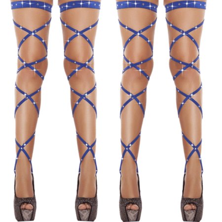 Sedceaty Women Sexy Crystal Thigh High Stockings Hollow Out Solid Color Rhinestone Cross Strap Socks Fishnet Wraps Strappy Club Tights
Sedceaty Women Sexy Crystal Thigh High Stockings Hollow Out Solid Color Rhinestone Cross Strap Socks Fishnet Wraps Strappy Club Tights