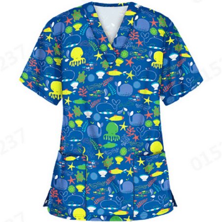 Baocc scrub tops Women Short Sleeve V Neck Tops Working Cartoon Print Blouse nursing tops V-Neck Print
Baocc scrub tops Women Short Sleeve V Neck Tops Working Cartoon Print Blouse nursing tops V-Neck Print