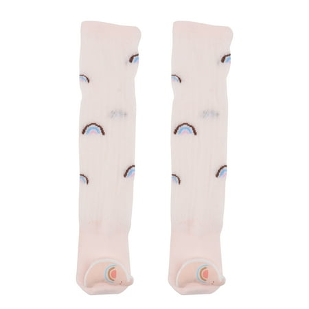 HEMOTON 1 Pair Baby Thin Anti-skid Socks Infant Breathable Cotton Socks for Baby